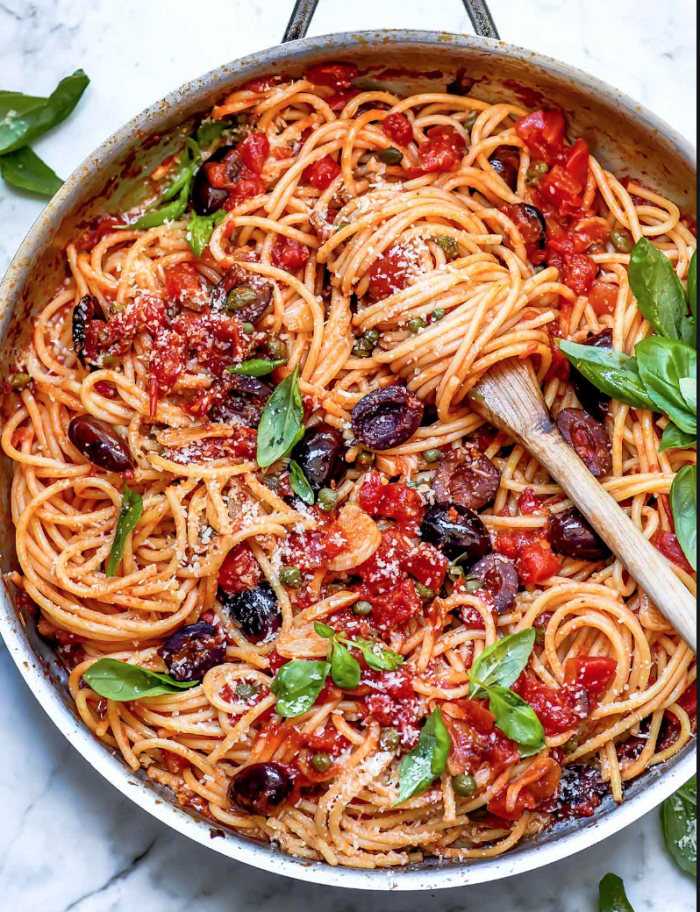 Pasta Puttenesca—Gluten Free | Nourished By Alyssa B