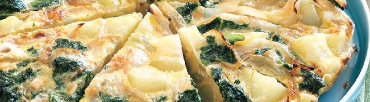 kale onion frittata, gluten-free recipe